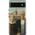 Grant Wood American Gothic Pixel Cases